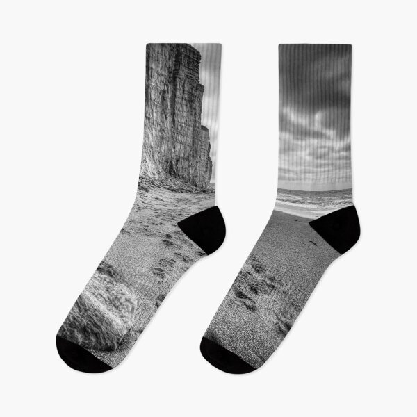 Item preview, Sandstone Cliffs At West Bay, Dorset, UK, Black And White designed and sold by Paul Thompson Photography.
