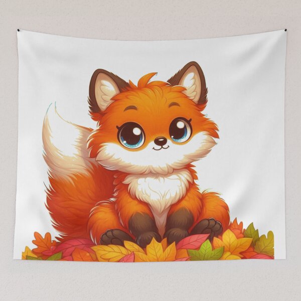 Item preview, Playful Cartoon Fox designed and sold by nada-art.