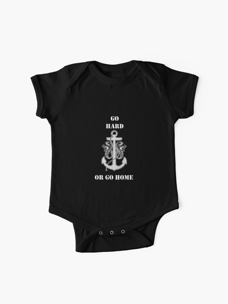 Body Para Bebe Vete Duro O Vete A Casa Rihanna Navy Military Design De Talkthattalk Redbubble