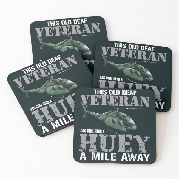 Item preview, Old Deaf Veteran Can Hear A Huey Vietnam Helicopter designed and sold by ClarethaBird.