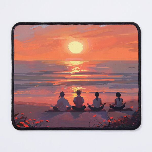 Item preview, Yoga by the Beach Sunset designed and sold by Alin Richard Iovănuț.