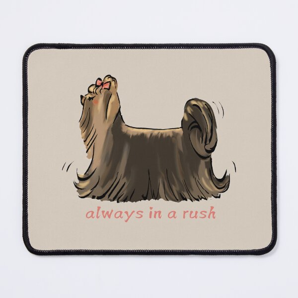 Item preview, In a rush, cute yorkshire terrier designed and sold by SaelKamila.
