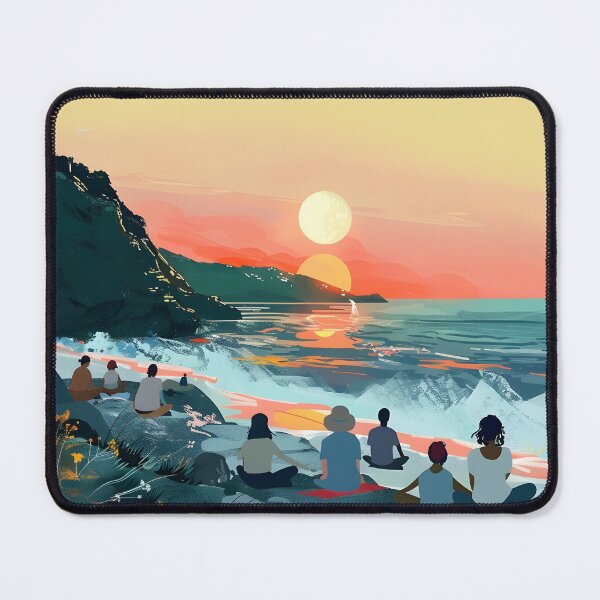 Item preview, Yoga by the Beach Sunset designed and sold by Alin Richard Iovănuț.