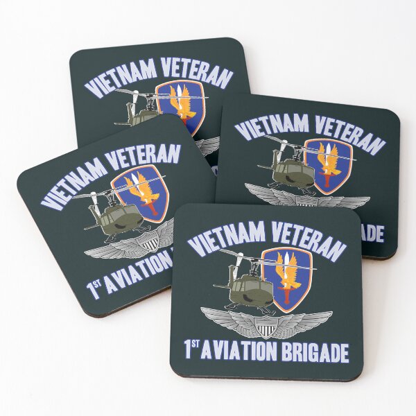 Item preview, 1St Avn Bde - Uh-1 Huey W Pilot Wings designed and sold by ClarethaBird.