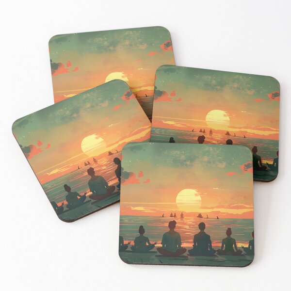 Item preview, Yoga by the Beach Sunset designed and sold by Alin Richard Iovănuț.