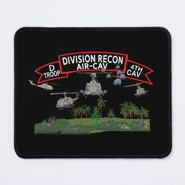 Item preview, D Troop 4th Cav - Division Recon w Aircraft designed and sold by Military Insignia Products.