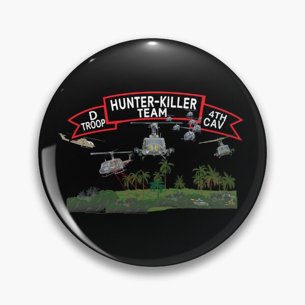 Item preview, D Troop 4th Cav - Hunter-Killer Team w Aircraft designed and sold by Military Insignia Products.