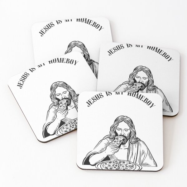 Item preview, Jesus Eating Pizza - Jesus is My Homeboy designed and sold by GorinART.