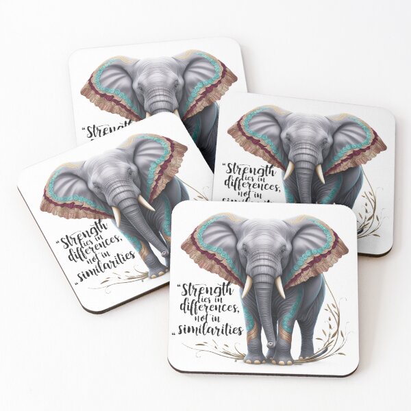 Item preview, Strength in Differences: Majestic Elephant Design designed and sold by merve02shop.
