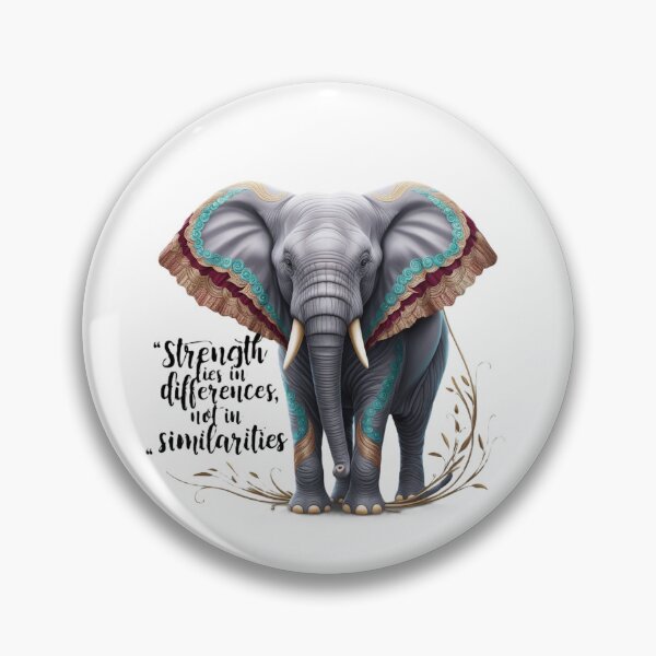 Item preview, Strength in Differences: Majestic Elephant Design designed and sold by merve02shop.