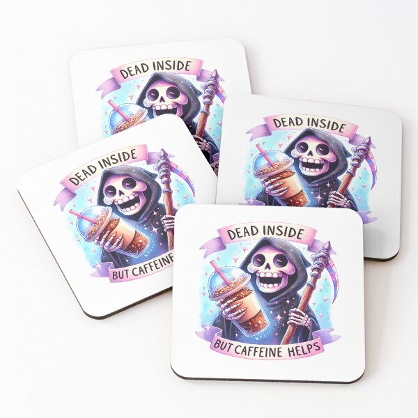 Item preview, Dead inside but caffeine helps  designed and sold by marielkoks.