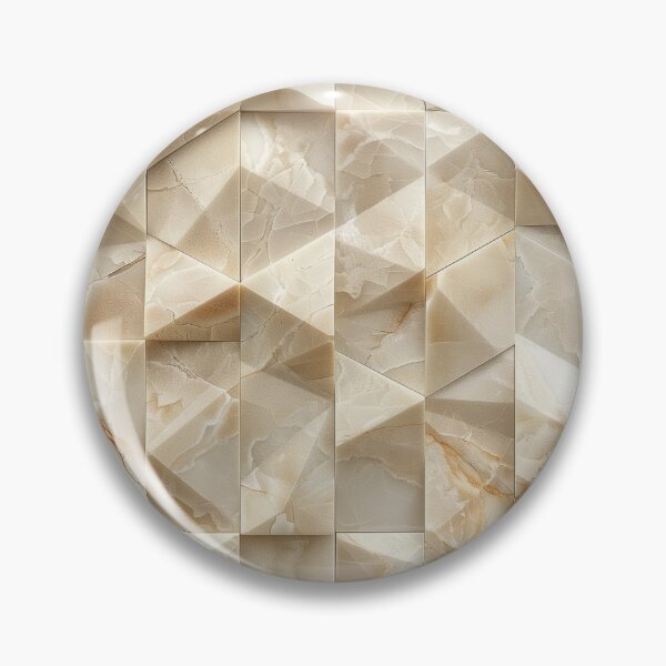 Item preview, Crema Marfil Marble Geometric designed and sold by KootenayDesigns.