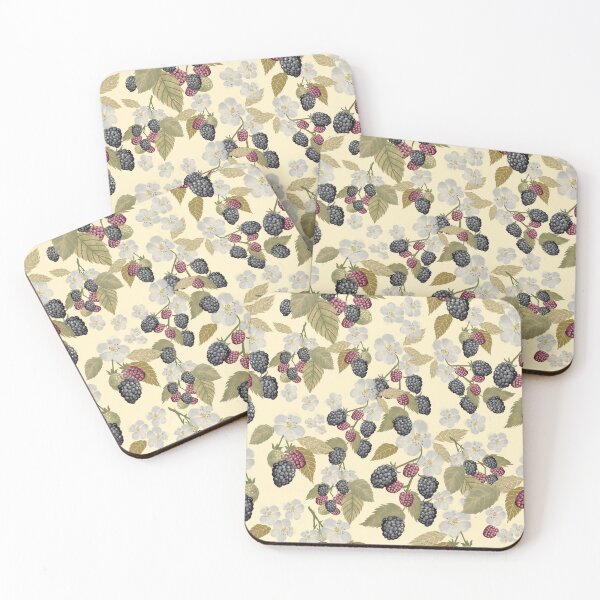 Item preview, Juicy Blackberries-Pale Yellow Large-24A-023-A designed and sold by Cori Lang.