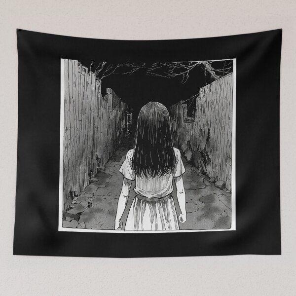 Item preview, Brave – black and white horror manga anime girl designed and sold by ForsakenFrames.