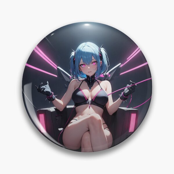 Item preview, Cute Anime Girl, Cyberpunk Hacker designed and sold by iloveanimechibi.