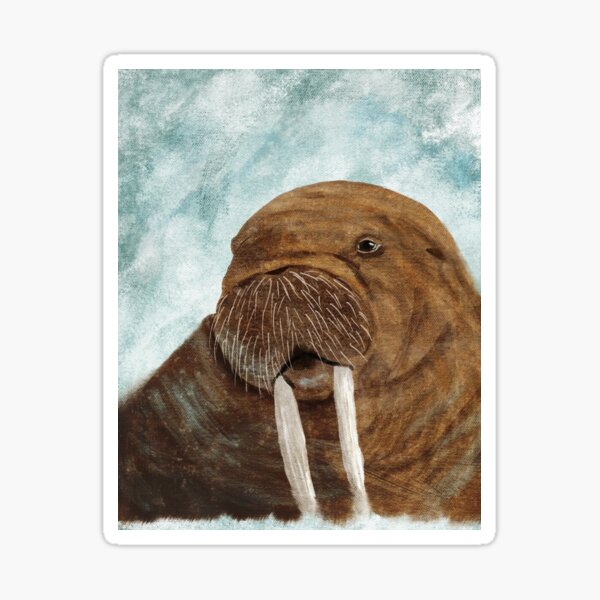 Item preview, Walrus wisdom is kept in whiskers  designed and sold by SketchyHeart.