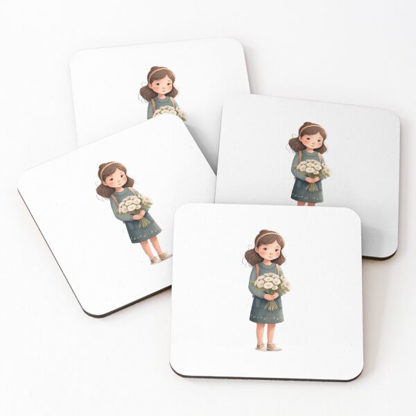 Item preview, Cute Watercolor Cottagecore Girl designed and sold by Victoria Riabov.