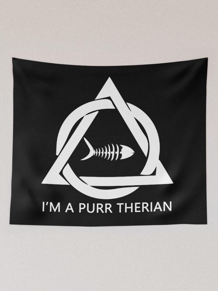PD (ytb) Theta-Delta Therian Symbol WHITE Tapestry Christmas