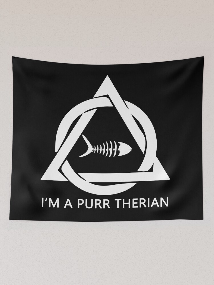 PD (ytb) Theta-Delta Therian Symbol WHITE Tapestry Christmas Tapestries