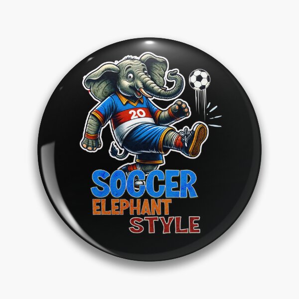 Artikelvorschau, Fußball Lustiger Elefant: Verspielte Dickhäuter-Kicks entworfen und verkauft von Taans-Creation.