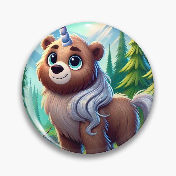 Item preview, Happy Grizzly Bear Unicorn designed and sold by MintySwordGreen.