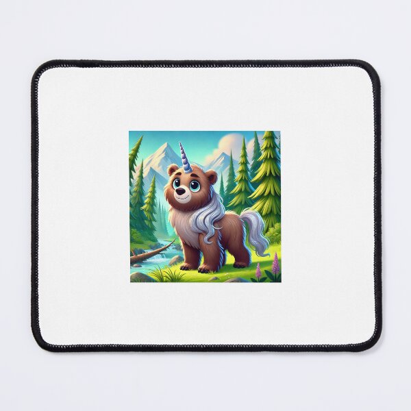Item preview, Happy Grizzly Bear Unicorn designed and sold by MintySwordGreen.