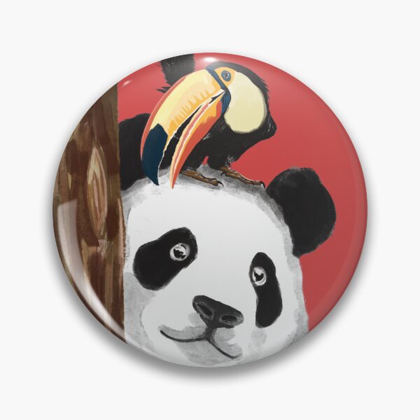 Aperçu de l'œuvre Découvrez les secrets de la nature : un toucan et un panda vous attendent ! créée et vendue par Pandositive.