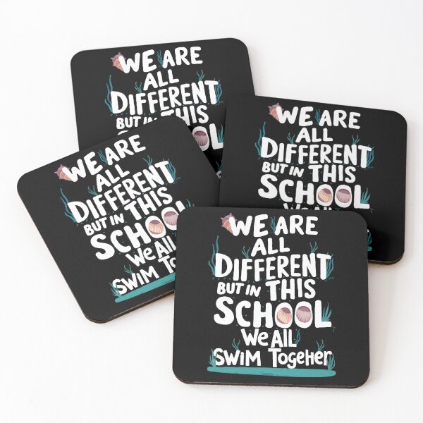 Item preview, Teacher Funny We Are Different But In This School We Swim Together Ocean designed and sold by FairySnazzyChic.