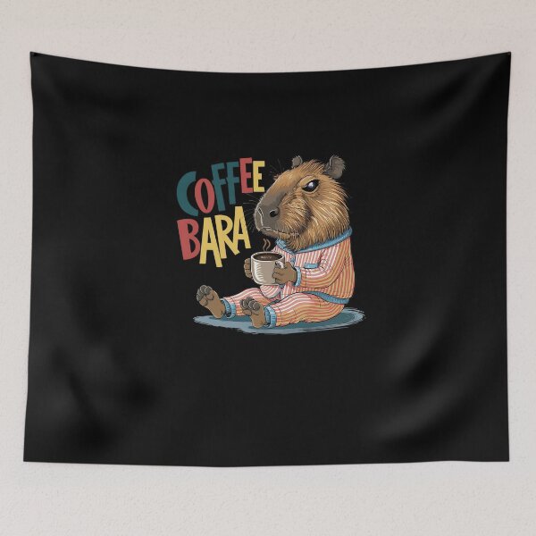 Item preview, Coffeebara Capybara Coffedrinker designed and sold by Printed-Memes.