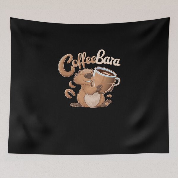 Item preview, Coffeebara Capybara Coffedrinker designed and sold by Printed-Memes.