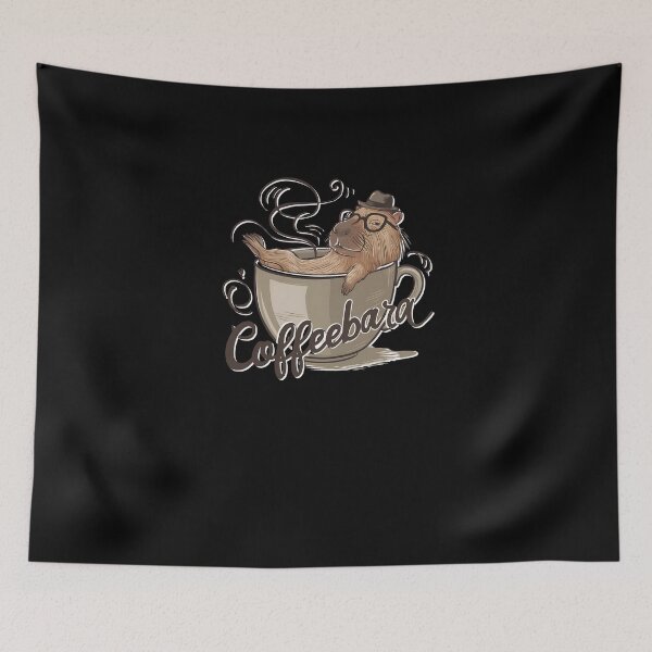 Item preview, Coffeebara Capybara Coffedrinker designed and sold by Printed-Memes.