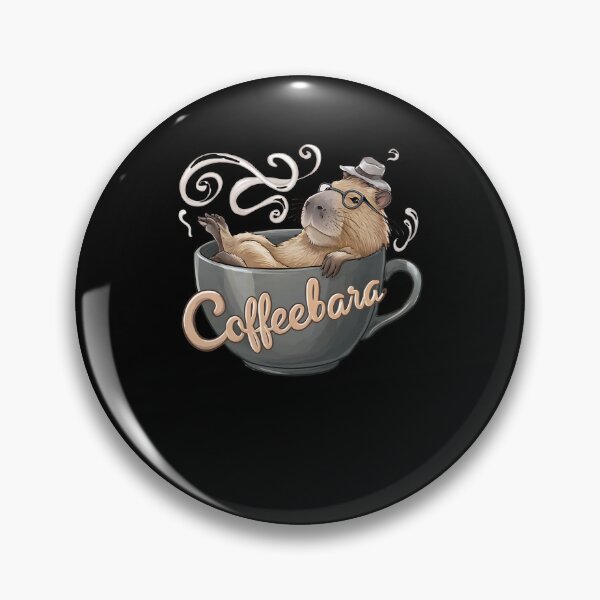 Item preview, Coffeebara Capybara Coffedrinker designed and sold by Printed-Memes.