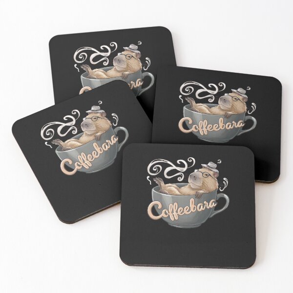 Item preview, Coffeebara Capybara Coffedrinker designed and sold by Printed-Memes.
