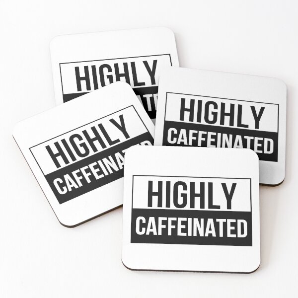 Item preview, highly caffeinated designed and sold by GEEKANIS.