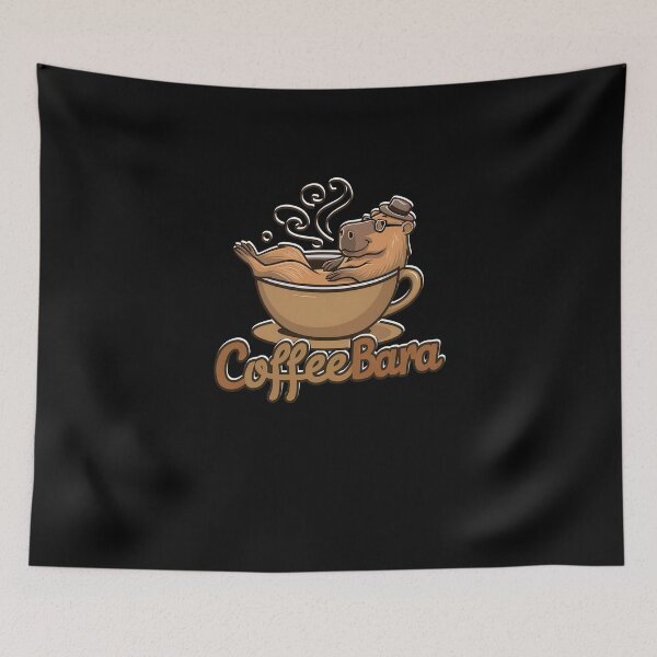 Item preview, Coffeebara Capybara Coffedrinker designed and sold by Printed-Memes.
