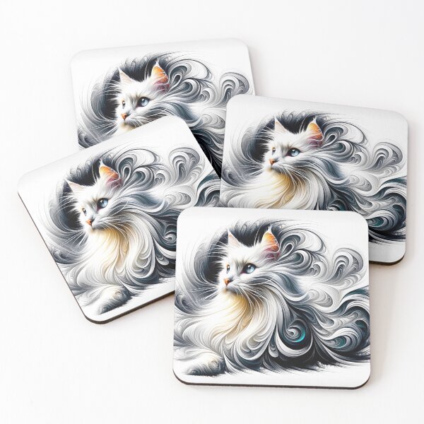 Item preview, Turkish Angora – Flowing Beauty in the Fur designed and sold by LegademaArt.