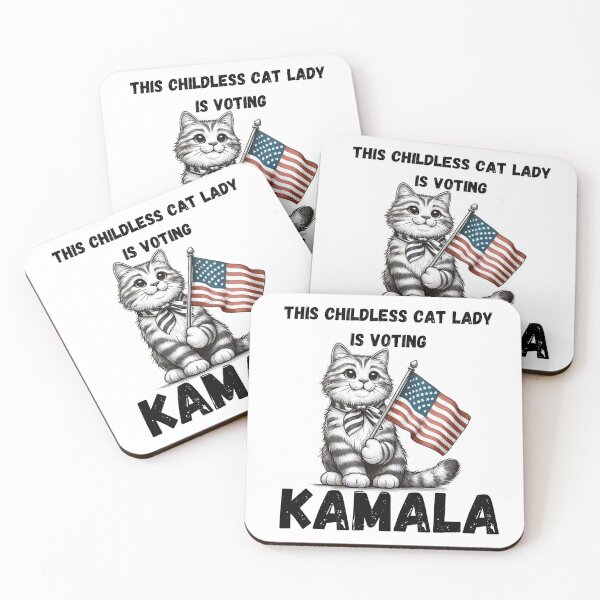 Item preview, This Childless Cat Lady is voting KAMALA designed and sold by MerchMagia.