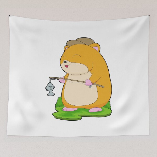 Item preview, Hamster Fisher Fishing rod Fishing designed and sold by Snabdesign84.