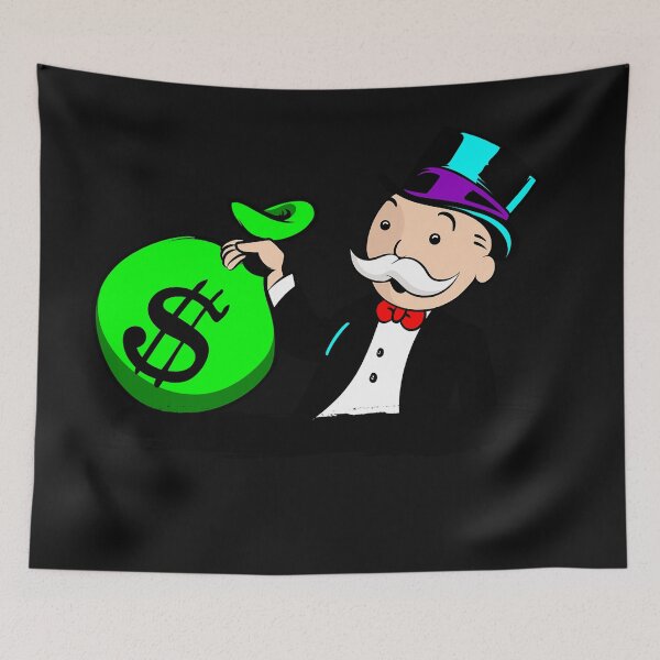 Item preview, Monopoly Man Holding bag of Dollars designed and sold by DonVivaldo.