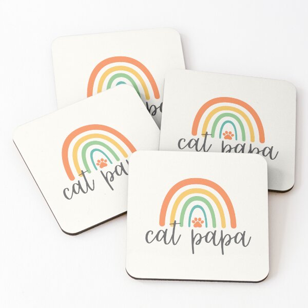 Item preview, Cat Papa - Colorful Rainbow - Paw - Cat Dad Gift designed and sold by patternjp.