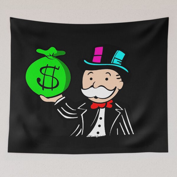 Aperçu de l'œuvre Monopoly tenant le sac de la fortune créée et vendue par DonVivaldo.