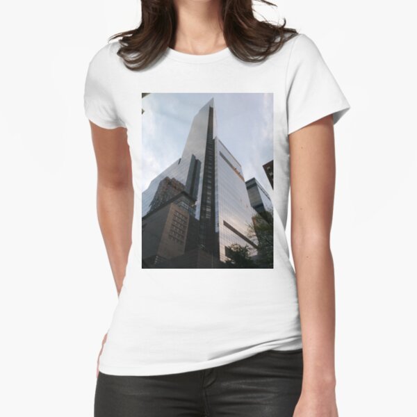 #Chambers, #Happiness, #Building, #Skyscraper, #NewYork, #Manhattan, #Street, #Pedestrians, #Cars, #Towers, #morning, #trees, #subway, #station, #Spring, #flowers, #Brooklyn  Fitted T-Shirt