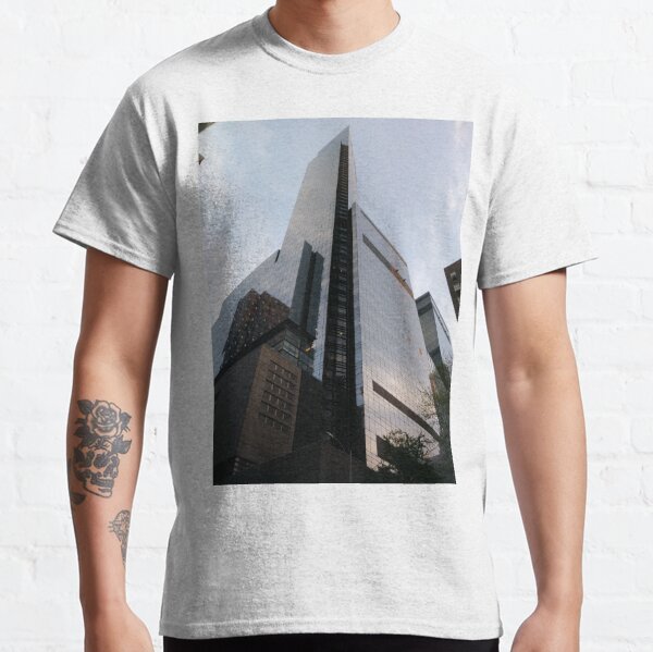 #Chambers, #Happiness, #Building, #Skyscraper, #NewYork, #Manhattan, #Street, #Pedestrians, #Cars, #Towers, #morning, #trees, #subway, #station, #Spring, #flowers, #Brooklyn  Classic T-Shirt