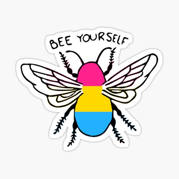 Bee Yourself honey bee vinyl sticker