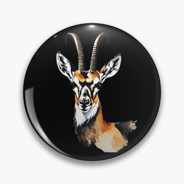 Item preview, american pronghorn watercolor designed and sold by EuropeanPrints.