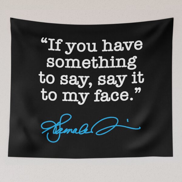 Item preview, Say it to my Face - Kamala Harris (Blue signature) designed and sold by Thelittlelord.