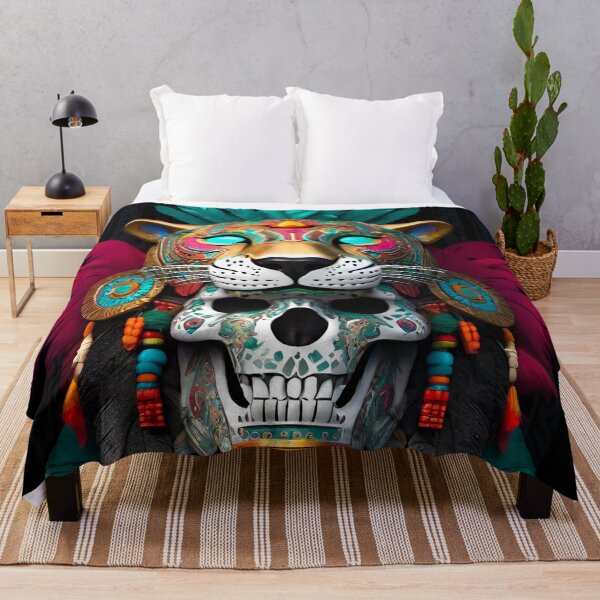 Item preview, Aztec Skull designed and sold by MatrixTattoo.