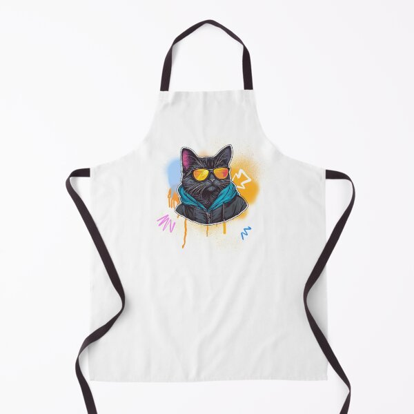 Item preview, Hip Hop Graffiti Cat - DJ Whiskers - Urban Street Art Design designed and sold by zwrohn.