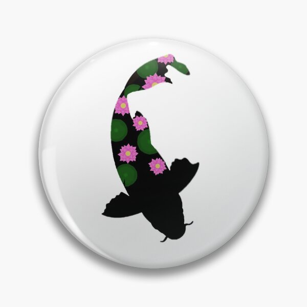 Item preview, Pez koi con flores designed and sold by RandomBubble34.