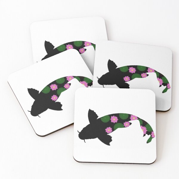 Item preview, Koi fish with flowers designed and sold by RandomBubble34.
